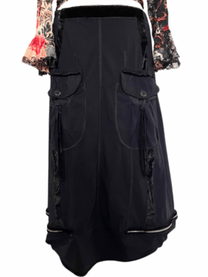 Black Bubble Utility Skirt - size 10