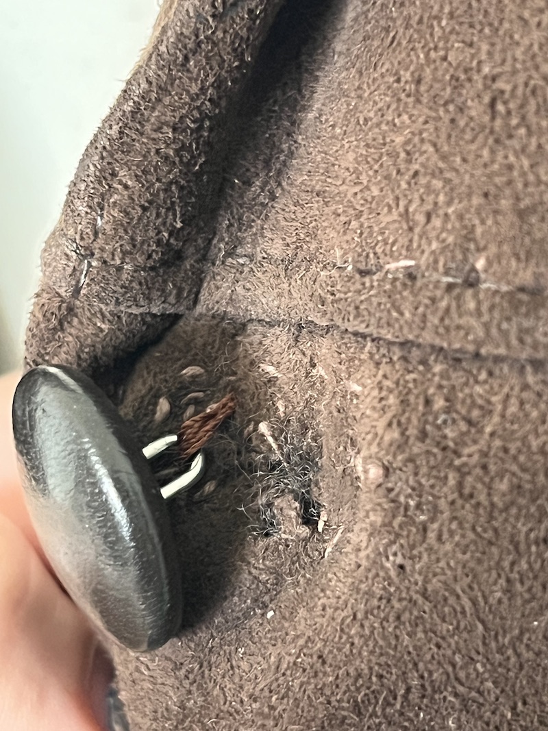 Brown Sheepskin Coat - size 14 - Image 4