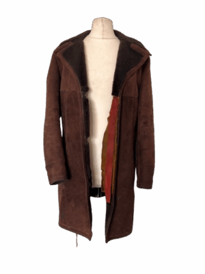 Brown Sheepskin Coat - size 14