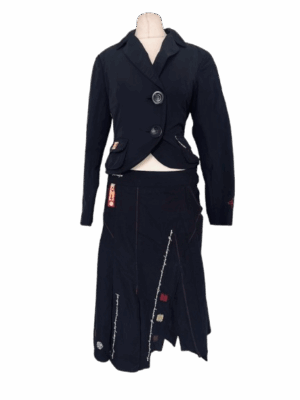 Black Blazer and Skirt Set - size 12