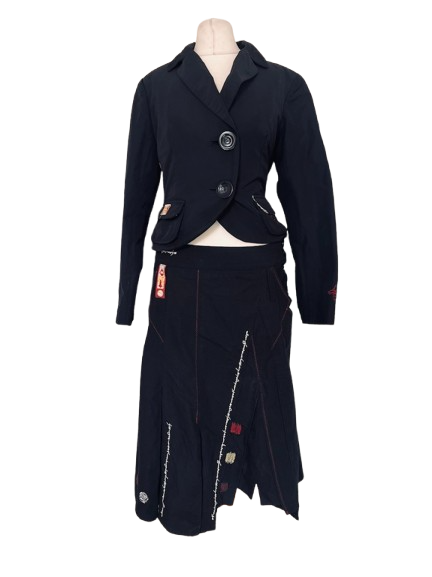 Black Blazer and Skirt Set - size 12
