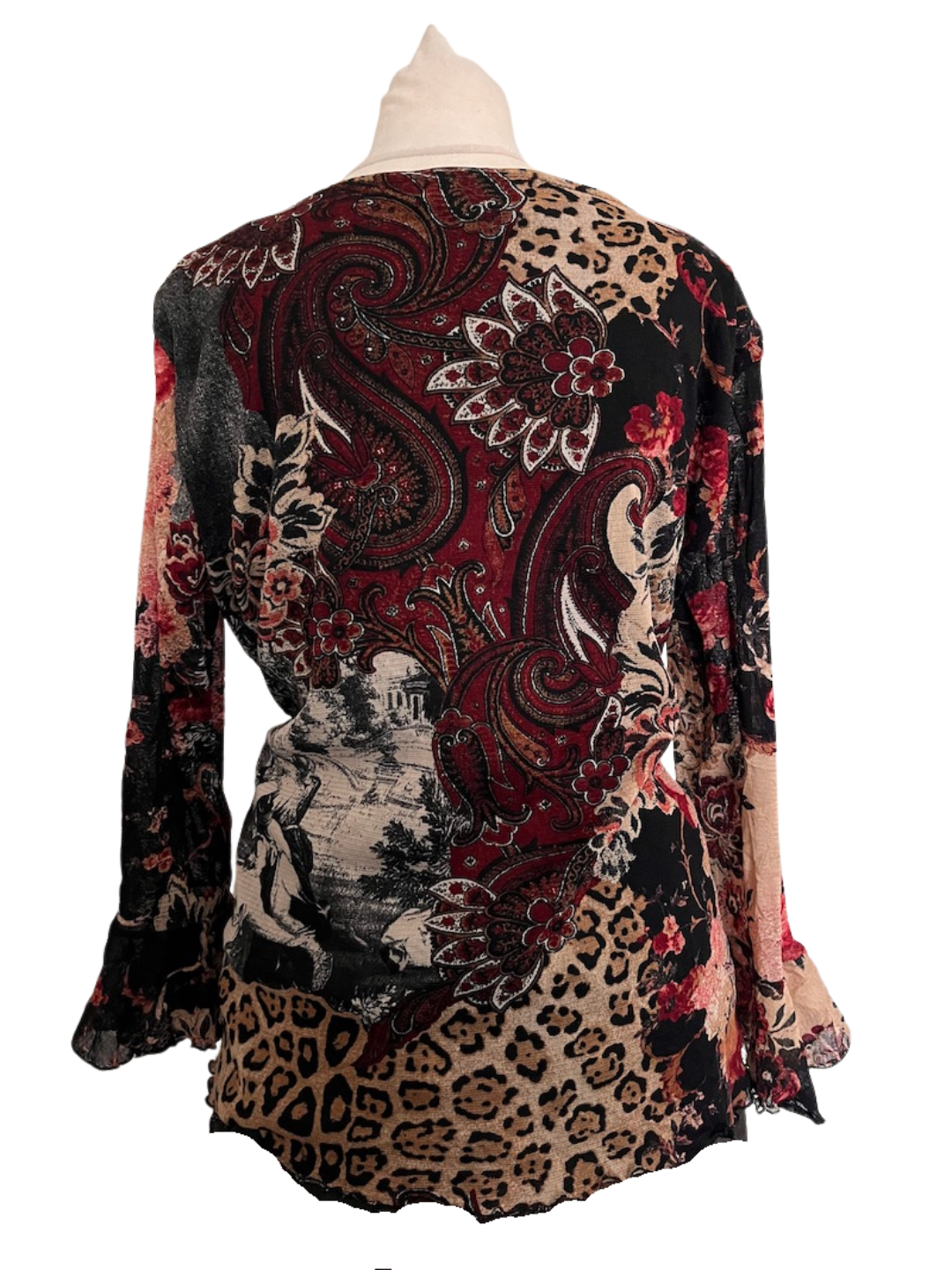 Patterned Mesh Shirt - size 14 - Image 2